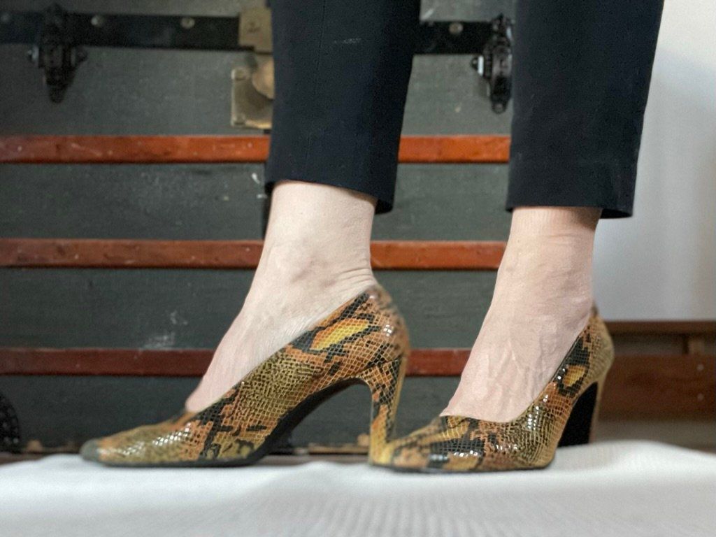 Scarpe da donna: Pumps mit Schlangenmuster – Usato da Thusis venduto da suh_5qmg 3