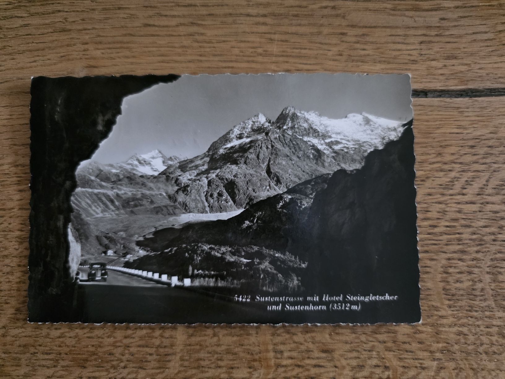 Ansichtskarten: Ansichtskarte Sustenstrasse Hotel Steingletscher  – Gebraucht aus Emmenbrücke von clodilaus