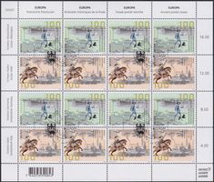 2020, Nr.1780+1781 Zierbogen (Europa) mit Ersttags-Stempel.