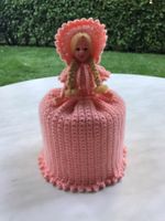 Fräulein für WC Papierrolle - (handgestrickt in der Schweiz)