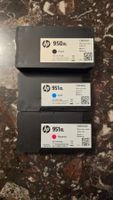 HP Druckerpatronen black 950xl, magenta 951, cyan 951