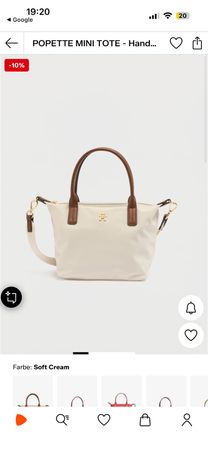 Tommy Hilfiger Handtasche weiss mit Schultergurt