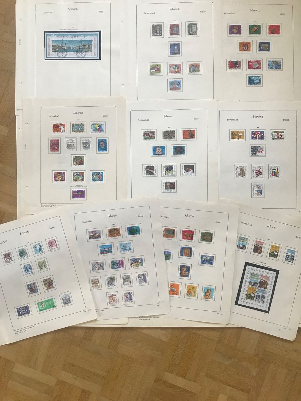 Alle Briefmarken: Schweizer Briefmarkensammlung ab 1907 - 1987 – Gebraucht aus stäfa von brandy66 9