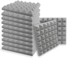12 Stück Akustikschaumstoff Noppenschaumstoff 30x30x5cm