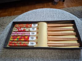 Japanese anti-slip flower CHOPSTICKS/Stäbchen/Geschenk Idee!