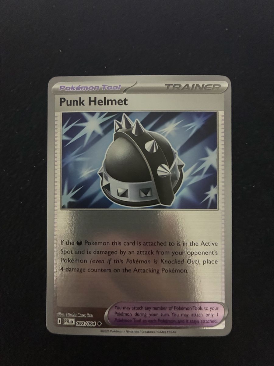 Pokémon Sammelbilder & Trading cards: PHANTASMAL FLAMES # 92 PUNK HELMET – Neu (gemäss Beschreibung) aus Taverne von YOHISTORE