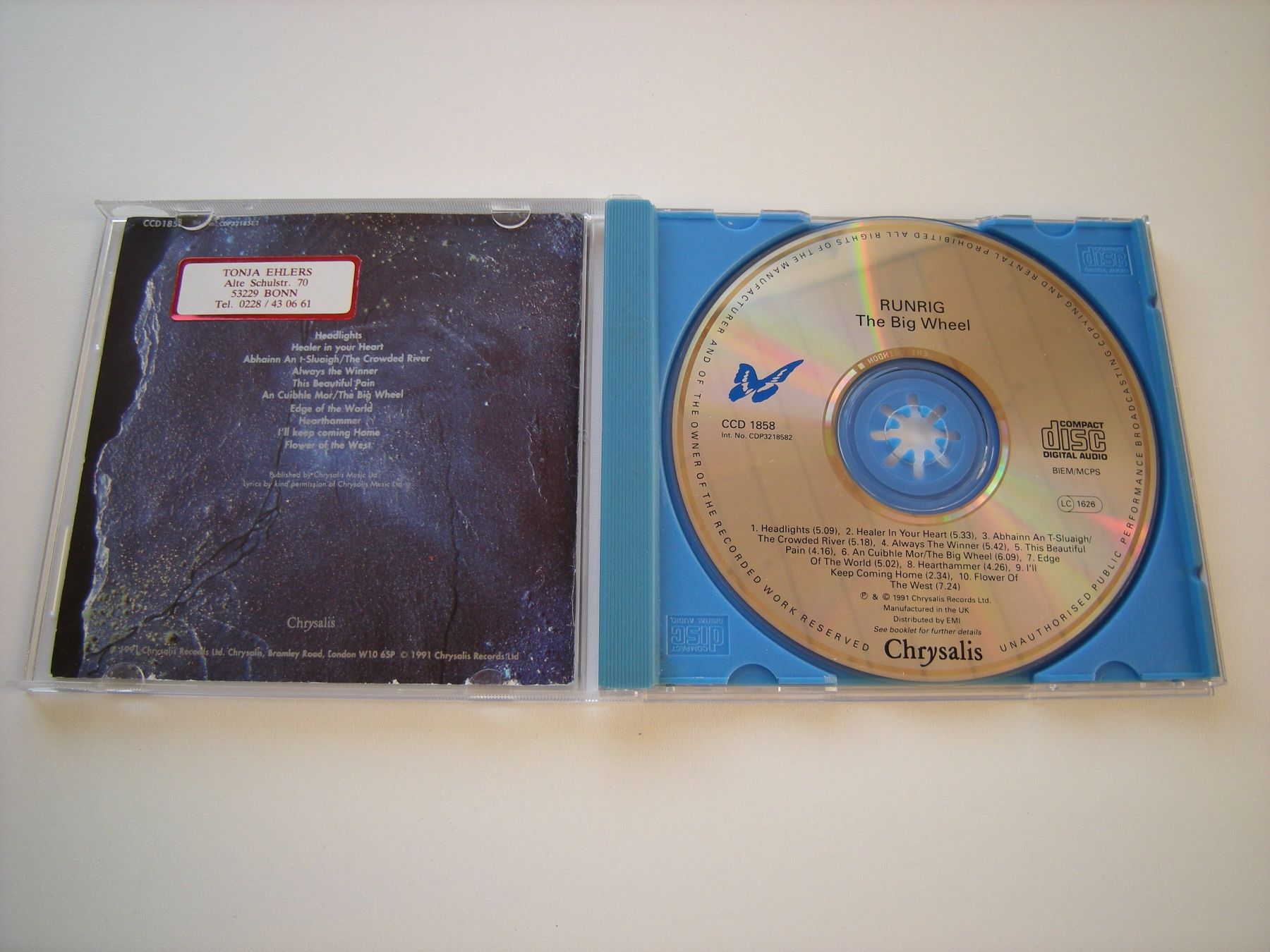 CD: RUNRIG - The Big Wheel – Usato da Basel venduto da Ceebee62 2