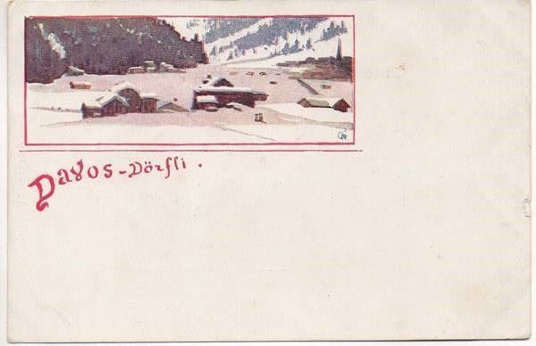 Cartoline postali: LITHO Davos Dörfli – Nuovo (secondo la descrizione) da Jona venduto da philajona