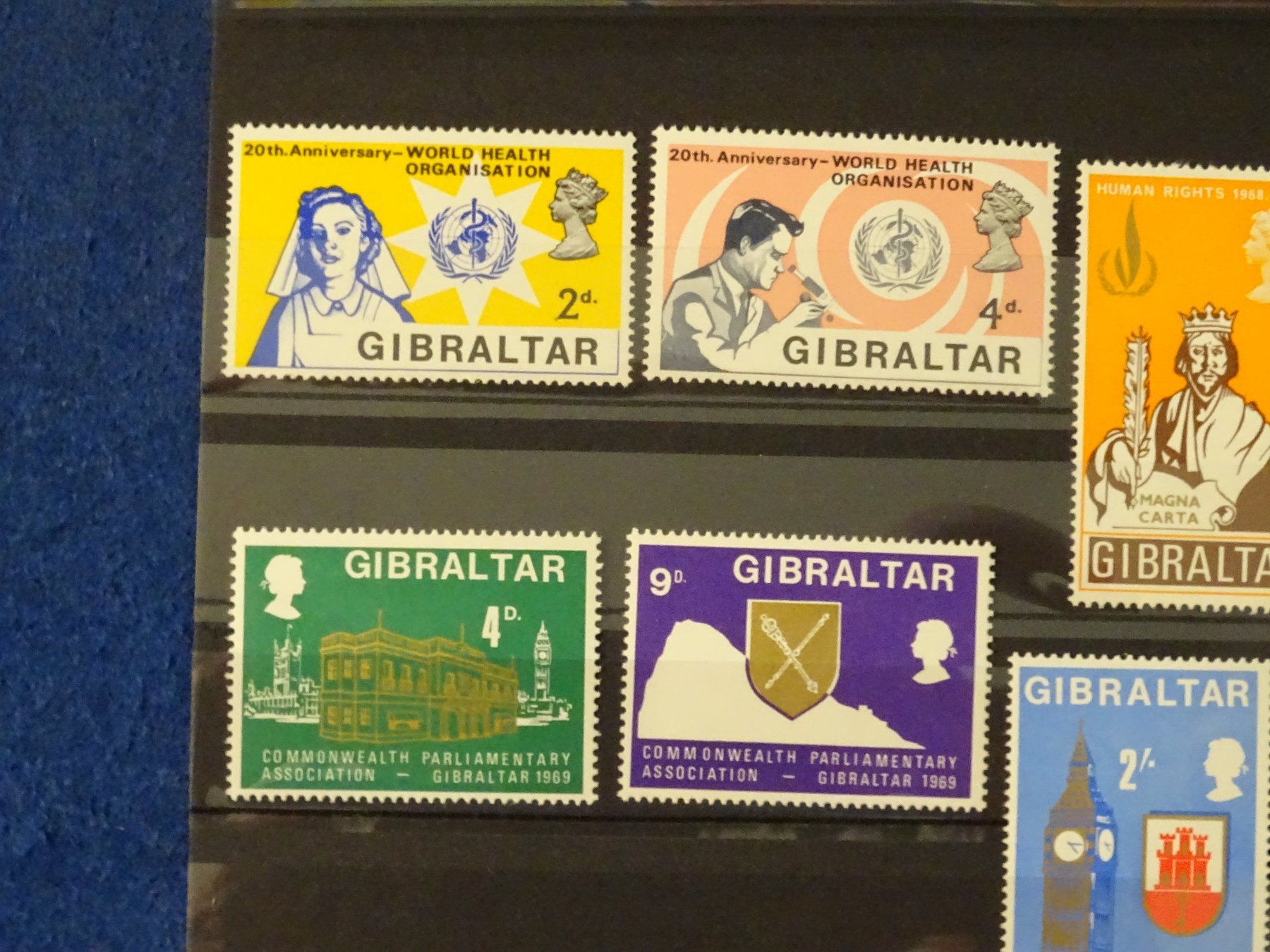 Tutti i francobolli: GIBRALTAR postfrische Briefmarken aus 1968/69 – Nuovo (secondo la descrizione) da Schliern b. Köniz venduto da Djbubu 1
