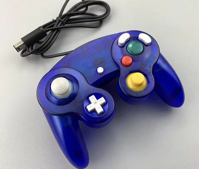 Controller: Game Cube Controller Joypad clear blue transparent blau NEU – Nuovo (secondo la descrizione) da Goldau venduto da agestuffer