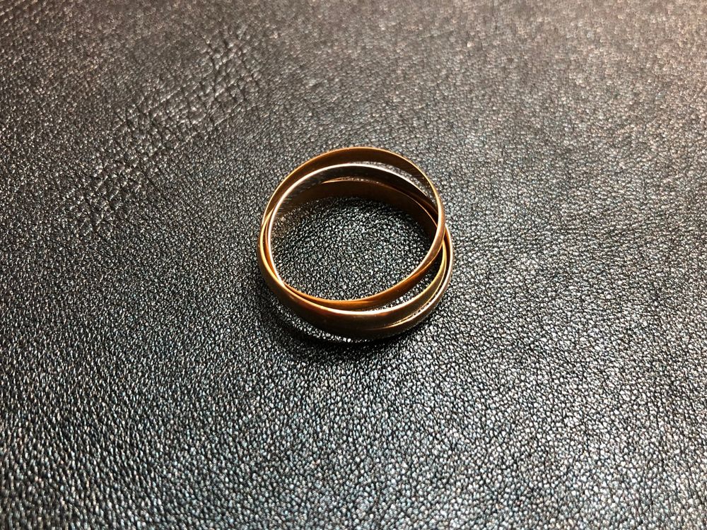 Anelli: Ring Triqueta aus 18 Karat tricolor Gold Au 750 – Usato da Bern venduto da bombich 1