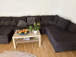 Corner sofa dark grey dimensions 350x160x120cm used