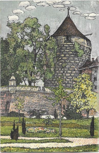 Cartoline postali: Solothurn Künstlerkarte E. Stiefel – Usato da Olten venduto da clotaldi