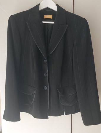 Elegante BIBA Blazer Damen Jacke, Grösse 42, Schwarz