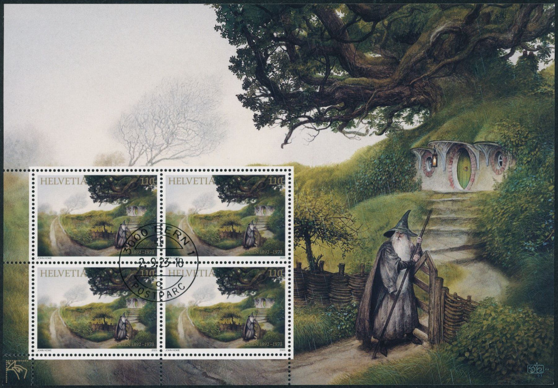 Tutti i francobolli: 2023 - Tolkien - Spezialbogen - Ersttag Stempel ET – Usato da Schindellegi venduto da leecollect 1