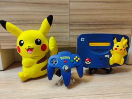 Console Nintendo 64 "Édition Pokémon Pikachu" + Peluche
