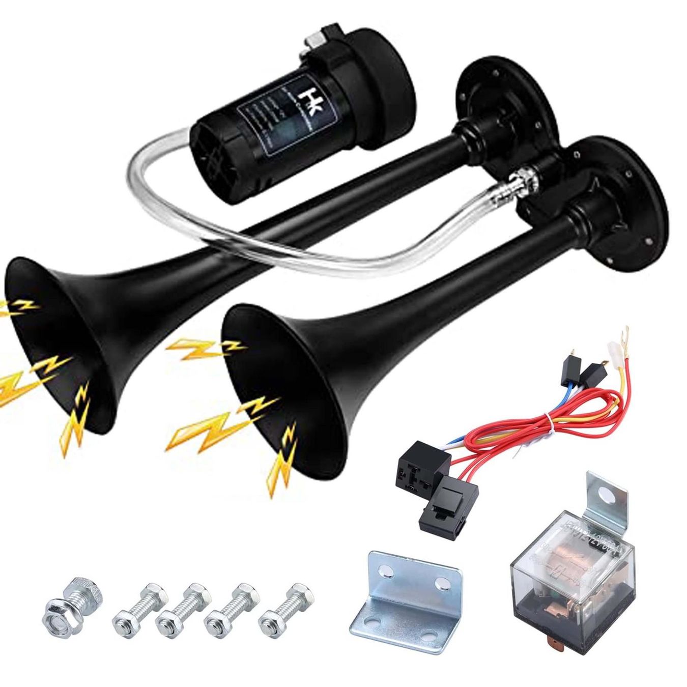 Kompressoren: 120 dB Trompete Air Horn mit Kompressor – Neu (gemäss Beschreibung) aus Thun von onlino 5