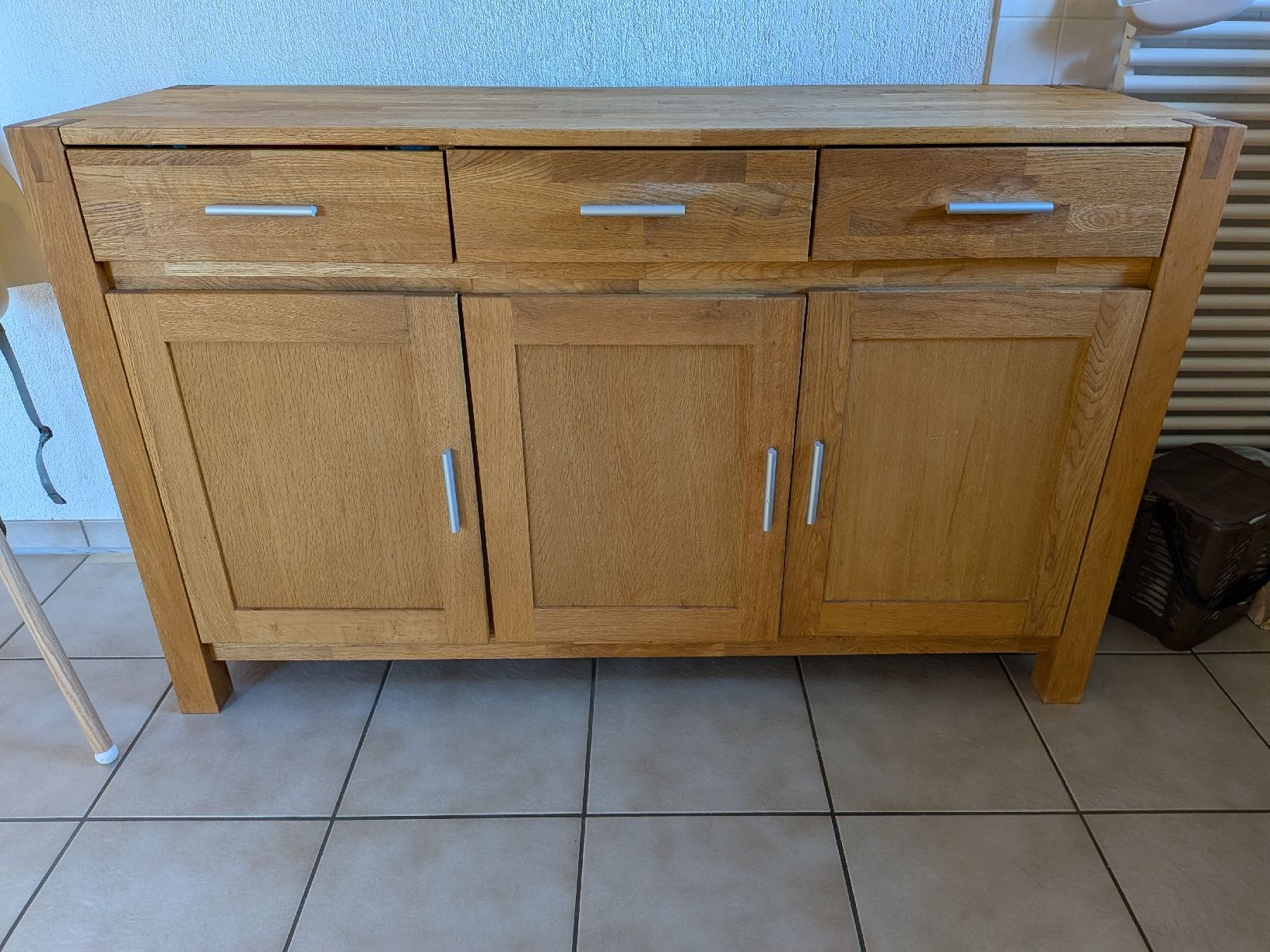 Cassettiere: Sideboard Eiche massiv 140x45x86 cm  – Usato da Jona venduto da armo01