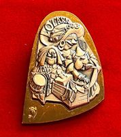 Fasnachtsplakette Luzern GOLD 2003 mit Original-Nadel