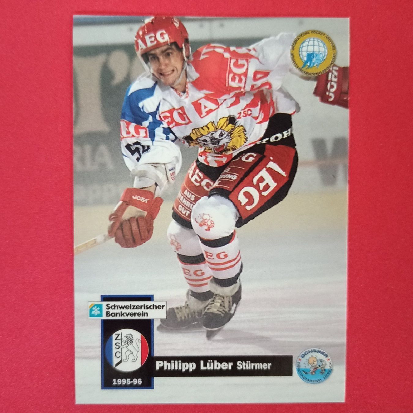 Carte collezionabili: Philipp Lüber - ZSC Card - 1995/96 – Usato da Dübendorf venduto da kb86_MOVIE