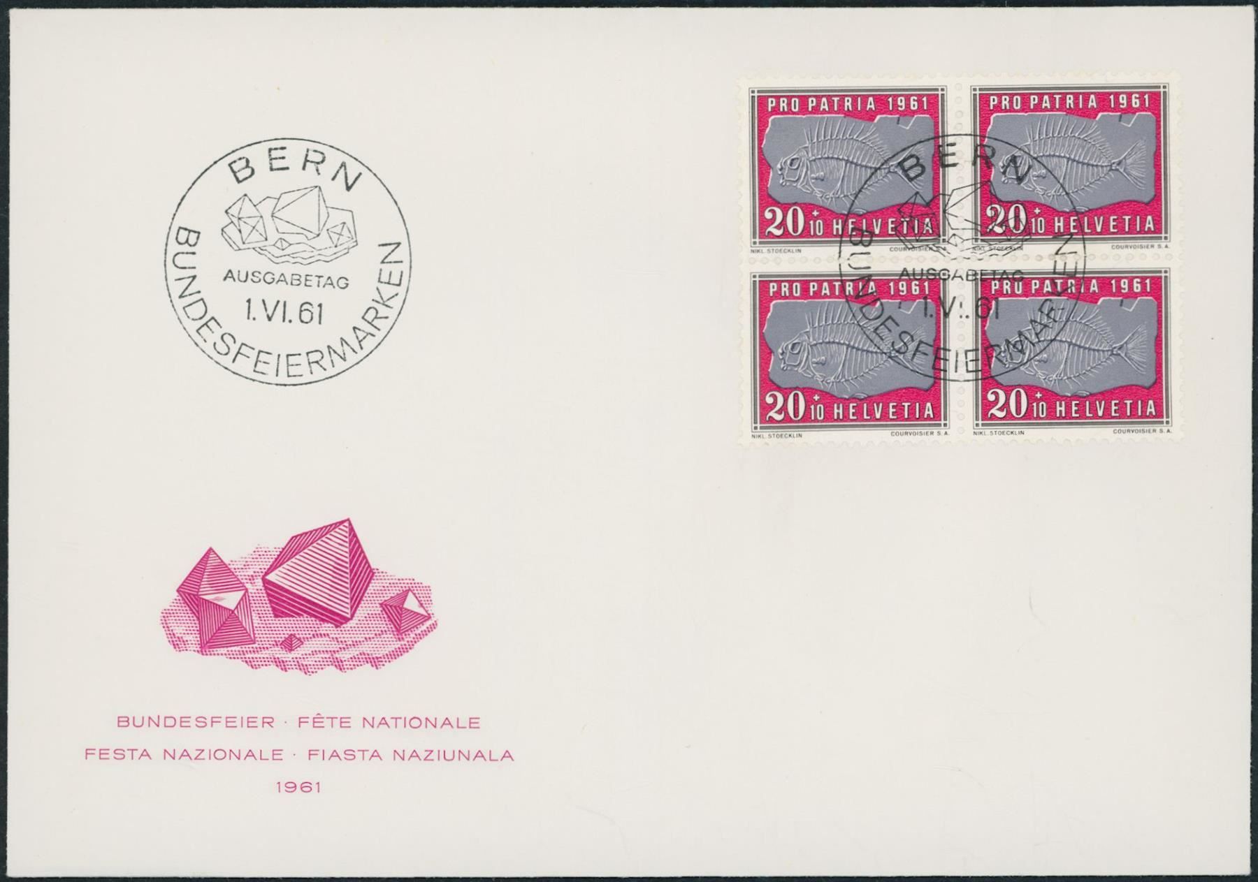Alle Briefmarken: 1961 - Pro Patria - FDC U4 – Gebraucht aus Schindellegi von leecollect 2
