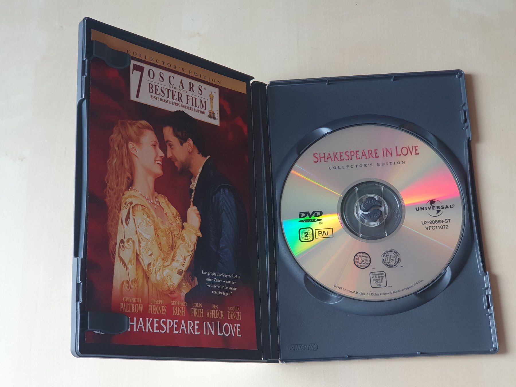 Tous les DVDs: Shakespeare in Love – D'occasion à Stansstad par collectorsshop 2