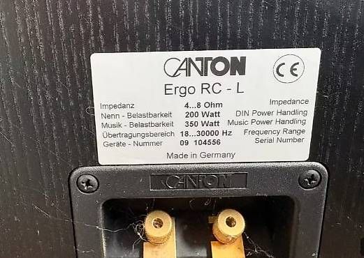 Canton Haut-parleurs: 2xCanton Ergo RC-L, – D'occasion à Rheinfelden par Oda70 1