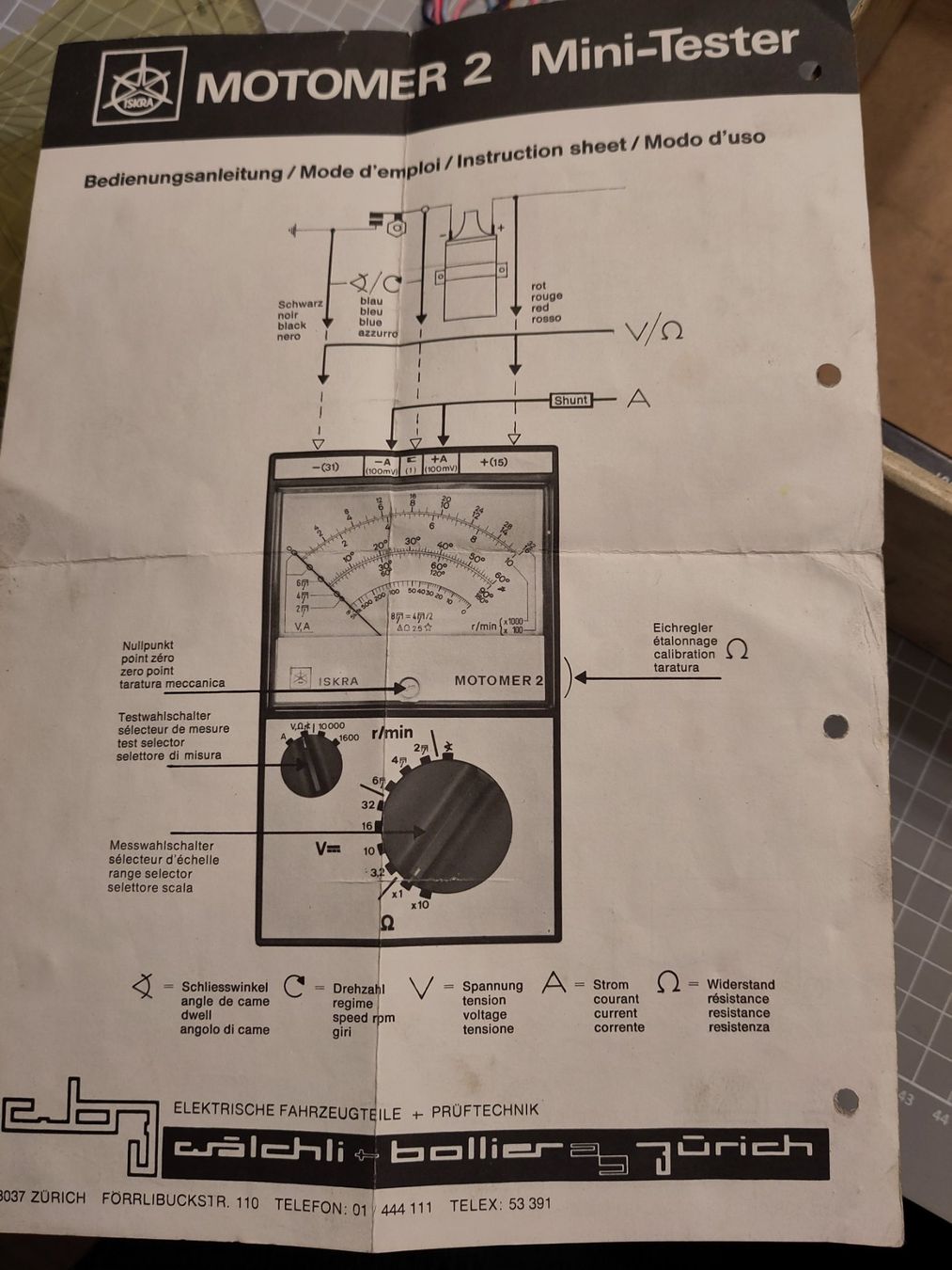 Mesurer: Motometer 2 analog – D'occasion à Moosseedorf par Smammut 3