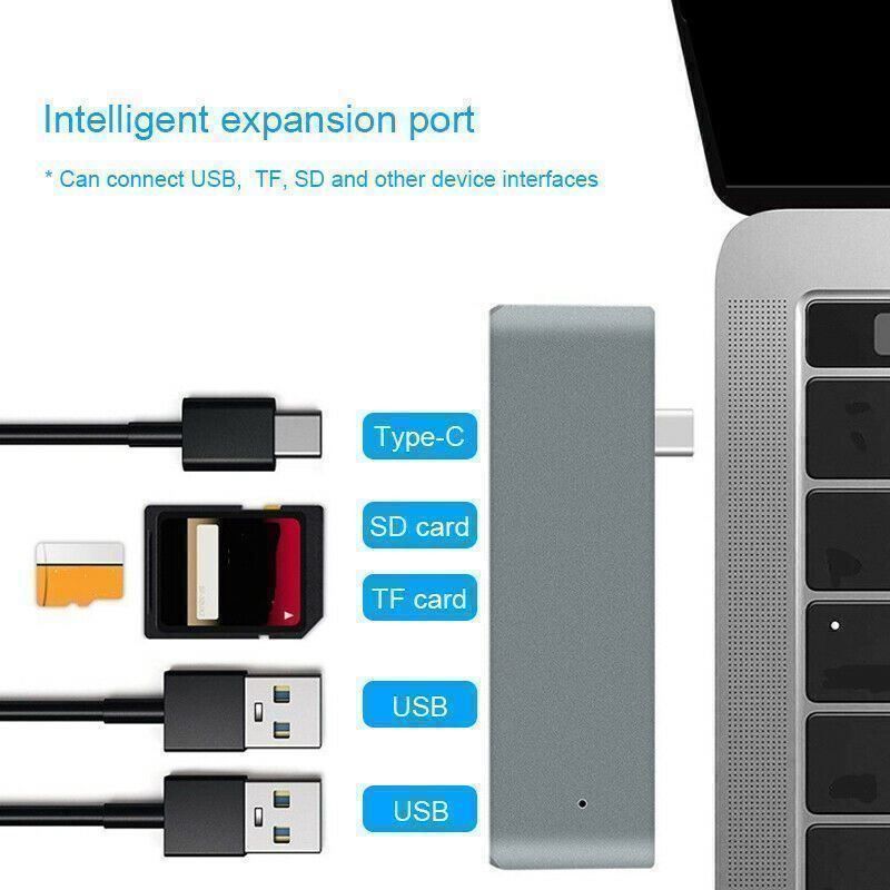 Unità & Adattatore: 5in1 Type-C Hub USB 3.0 Adapter MacBook – Nuovo (secondo la descrizione) da Kirchdorf AG venduto da Apost008