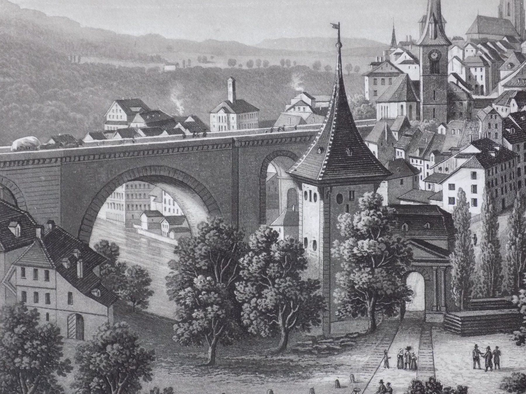Incisioni: Bern du cote du nouveau Pont – Usato da Risch venduto da Antikfee 6