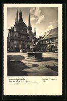 Foto-AK Max Baur: Wernigerode, Rathaus u