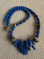 Lapislazuli Kette mit Silber Verschluss 925