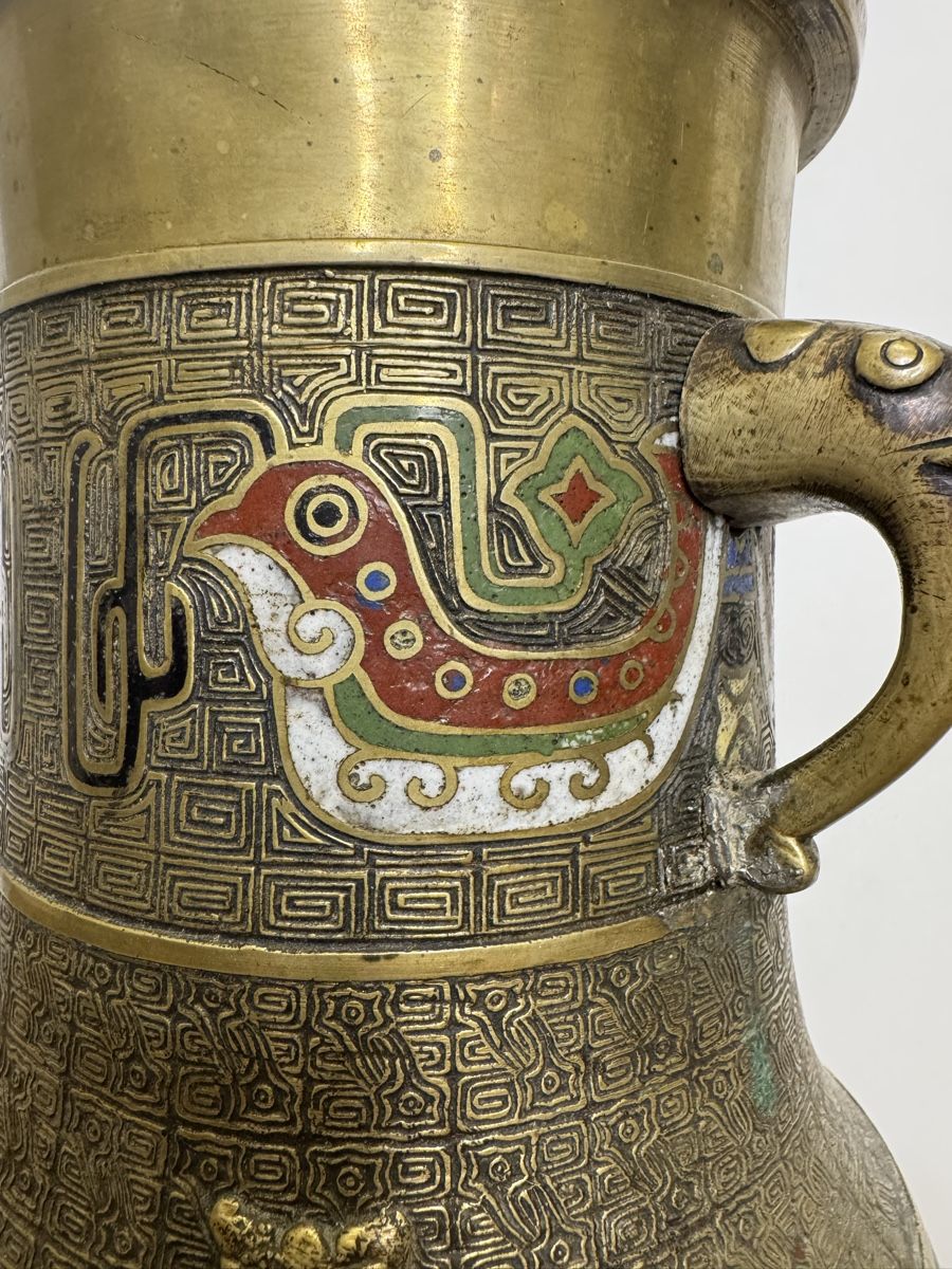 Vasi & Recipienti: Antique Japanese champleve bronze vase – Usato da Zuerich venduto da EMANUELEFEDERICO 9