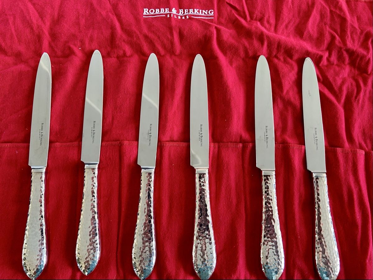 Robbe & Berking Messer: Robbe & Berking Martelé 6 Menümesser – Gebraucht aus Winterthur von RedRum68