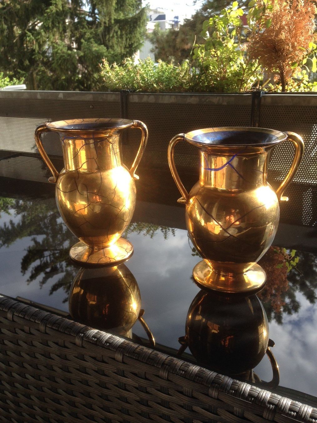 Vasi & Recipienti: 2 Glasvasen St. Prex (Art Deco) – Usato da Reinach BL venduto da Huutch
