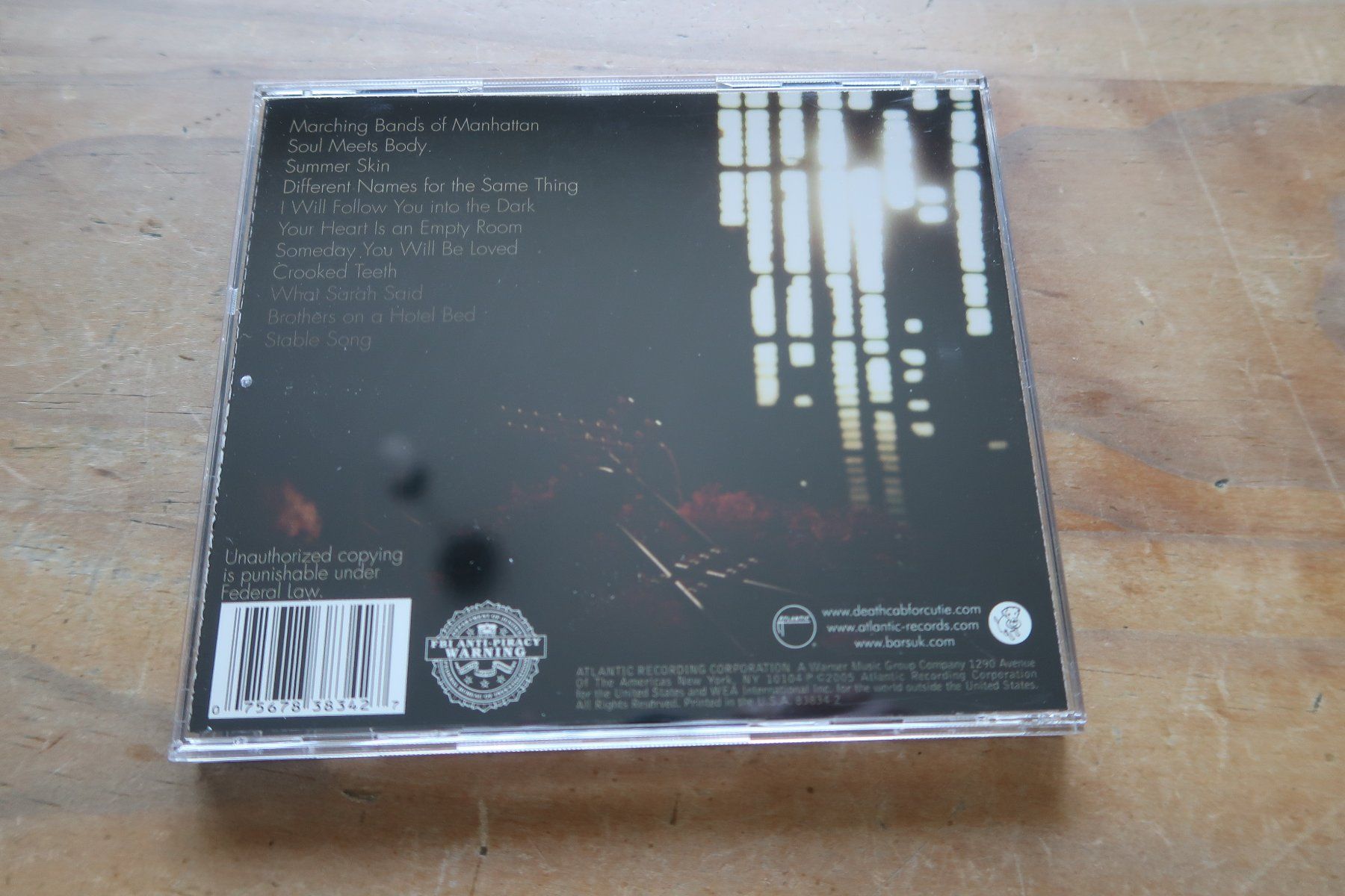 CD: DEATH CAB FOR CUTIE - PLANS - CD – Usato da Basel venduto da Patiscat 1