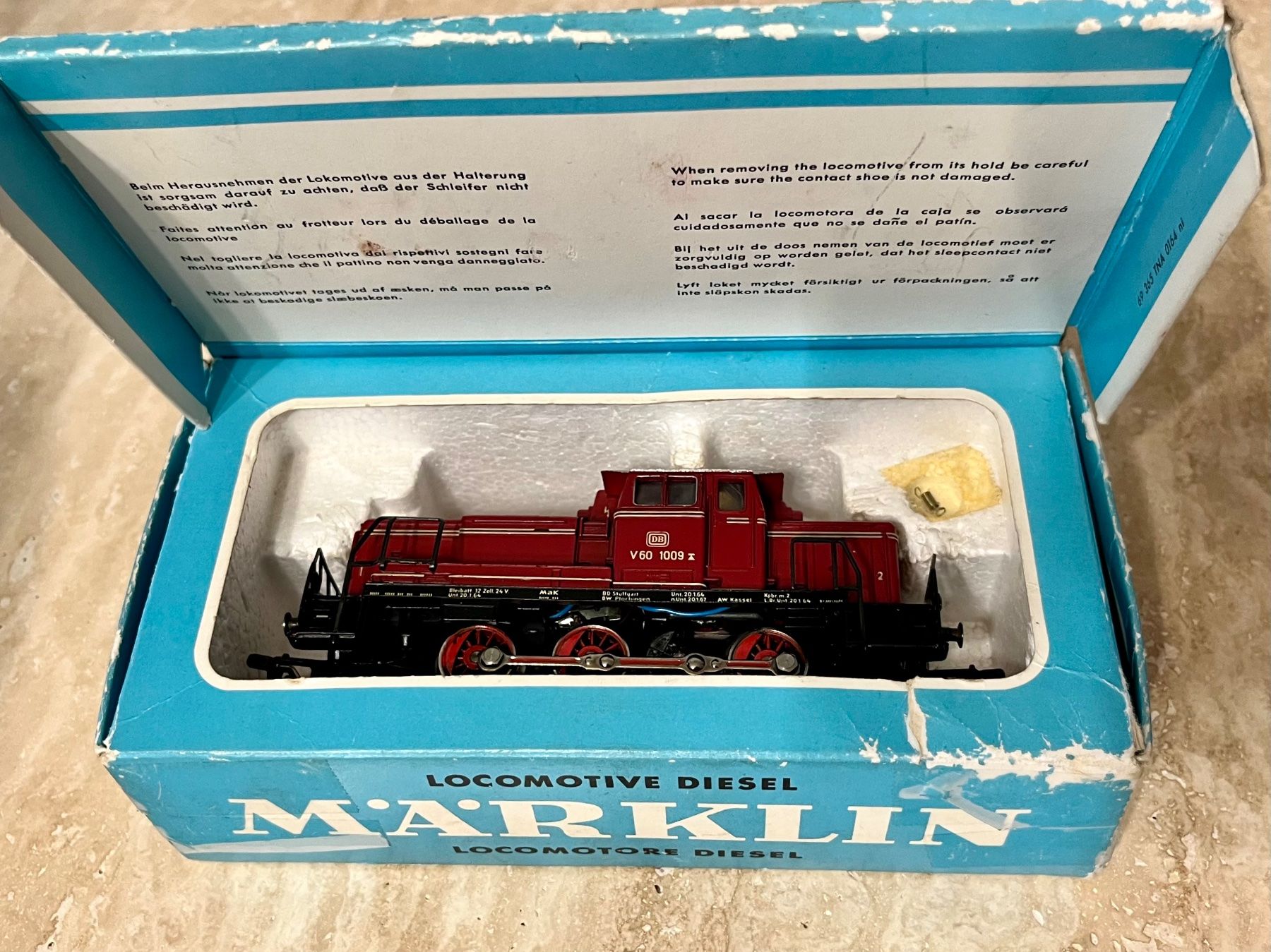 Märklin Modellini di ferrovie: SERVICED OVP Märklin 3065 FIRST VERSION V60 DB BR 260 TELEX – Usato da Biel/Bienne venduto da luc_7ffs 9