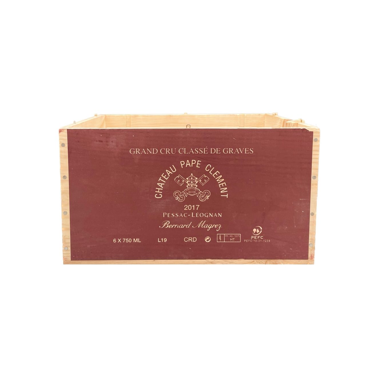 Articoli in legno: Weinkiste Château Pape – Usato da Ebikon venduto da Weinkisten-Tom
