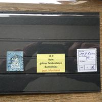 STRUBEL Sitz. Helvetia°  Kat. 14II Bym grüner Seidenf. sig.