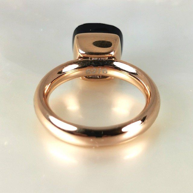 Anelli: Bague acier rose "Qudo" pierre synth.- noir - T.52 – Nuovo e nell'imballaggio originale da Préverenges venduto da Finepearlsgem 5