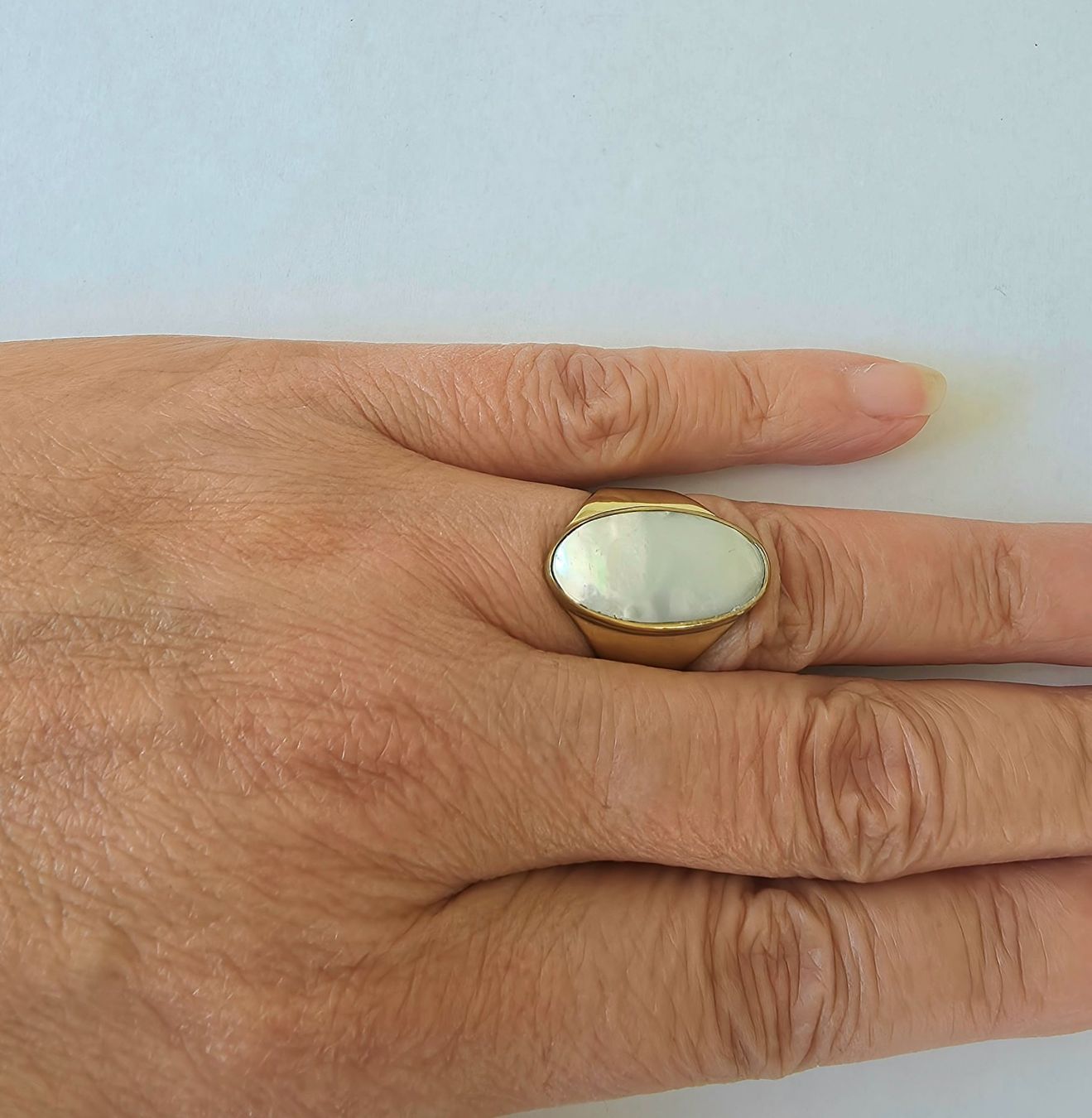 Bagues: Designer Bronz Ring mit Perlmutt - Neu – Neuf avec emballage d'origine à Uetikon am See par Springdream 6