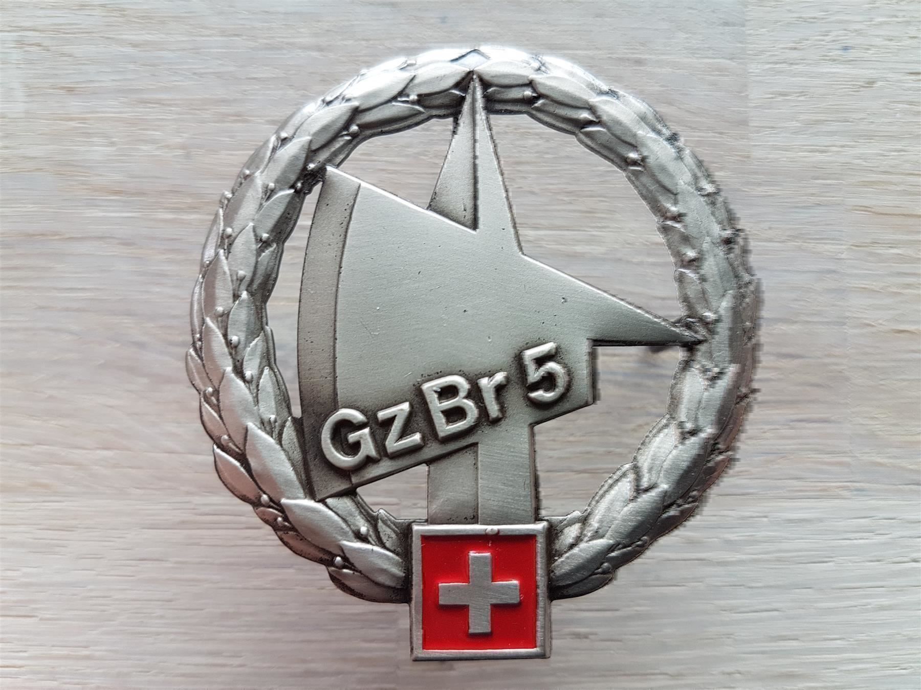 Placchette & Badge: Béret Emblem Gz Br 5 Grenzbrigade – Usato da Erlinsbach venduto da S700