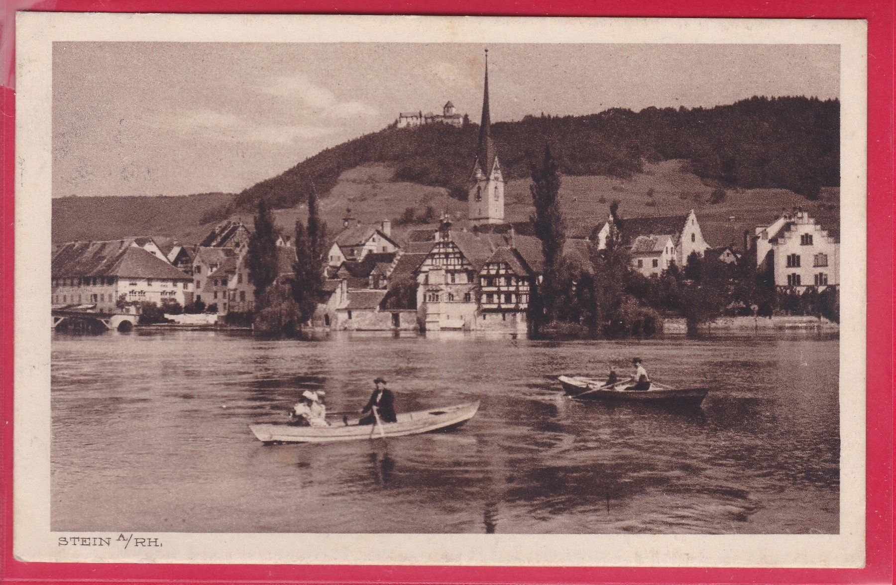 Cartoline postali: STEIN AM RHEIN, 25.7.1920 – Usato da Oberrieden venduto da Gebirgsstelze