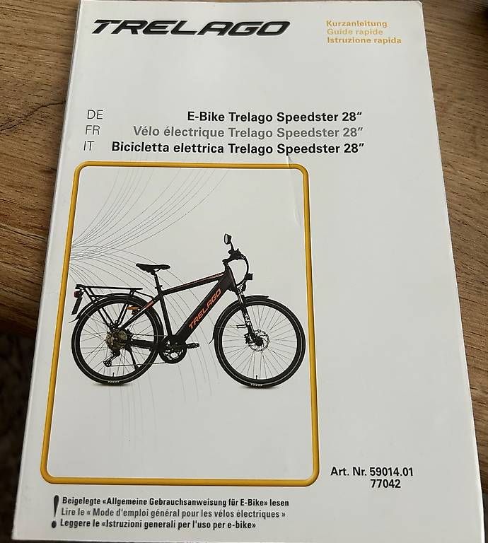 Trelago Biciclette: E Bike 45 km/h – Usato da Biberist venduto da ker_7jjf 2