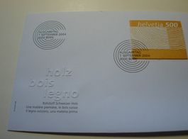 FDC Holzmarke 2004, ungelaufen