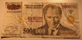 Türkei 5‘000‘000 Lirasi 1997