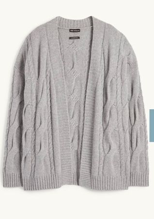 Dicke Cashmere Strickjacke, NEU, M