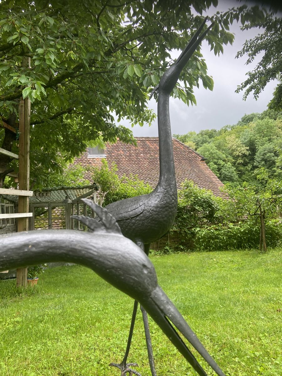 Sculture & Statue: Handgeschmiedete Reiher – Usato da Schinznach Dorf venduto da Soba 6