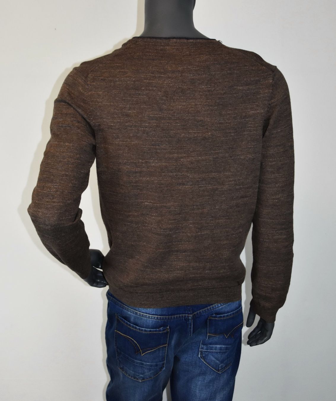 Pierre Cardin Maglioni & Felpe: Pierre Gardin Herren Pullover V-Neck Denim /braun/Gr.M – Usato da Wohlenschwil venduto da ABC-Vintage 4