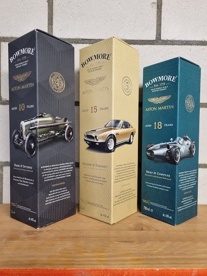 Bowmore Spirituosen: 3 Whiskys "Bowmore ASTON MARTIN SET" Edition 4-6 – Neu und originalverpackt aus Meggen von baerli1976 1